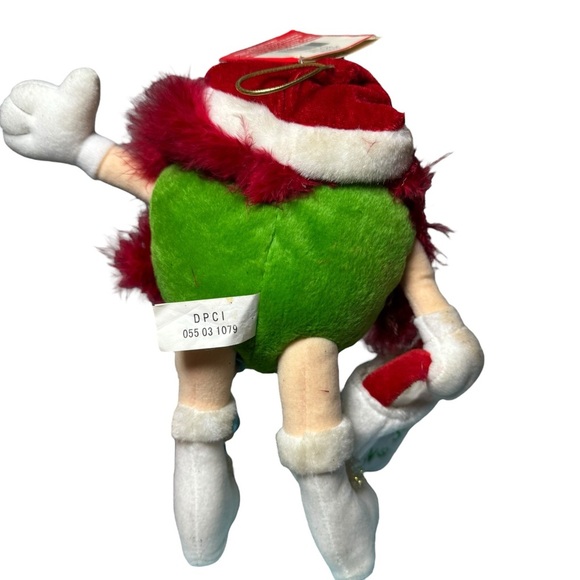 2002 Green M&M Ornament w Bag & Tags Mars Promo - Picture 12 of 16